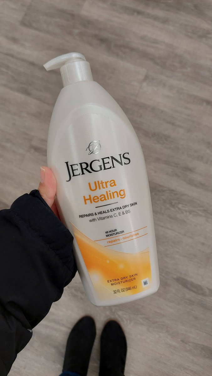 Jergens Ultra Healing Lotion | Build an Affordable Skincare Routine | Sincerely Yasmin