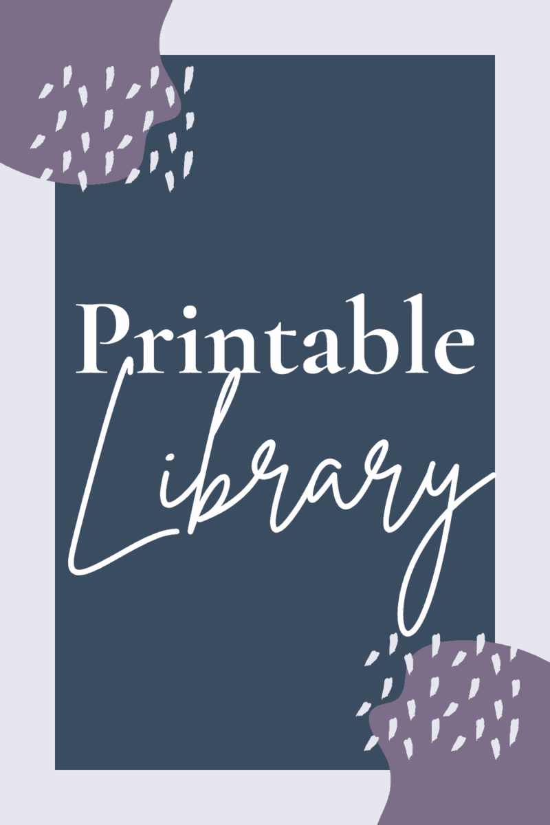 Printable Library - header image