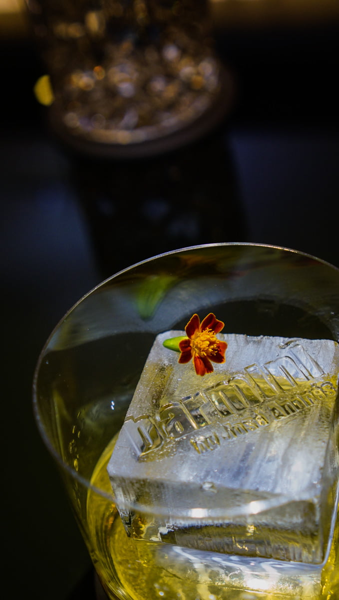 Picture of "Barmini by José Andre's" stamped-ice in a glass jar | The Yasmin Diaries